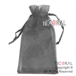 BOLSA NEGRO ORGANZA 24X19.5CM HS2629-18 x 1